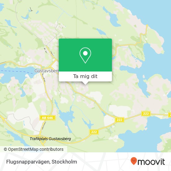 Flugsnapparvägen karta