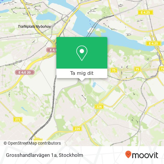 Grosshandlarvägen 1a karta