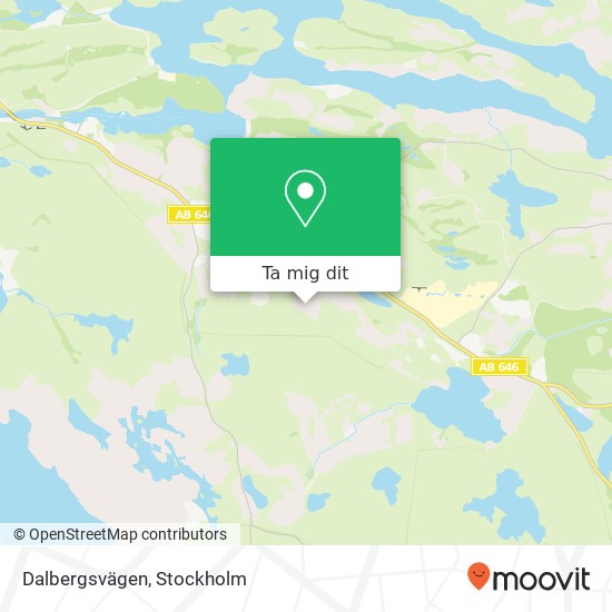 Dalbergsvägen karta