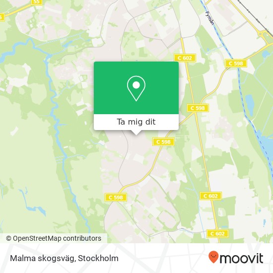 Malma skogsväg karta