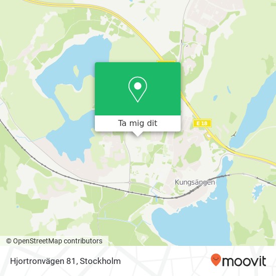 Hjortronvägen 81 karta