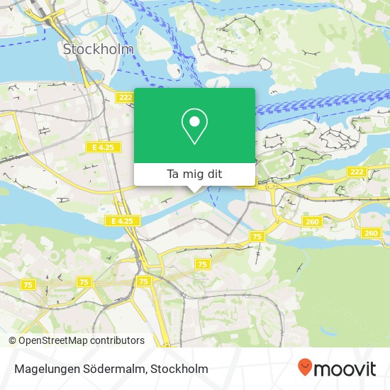 Magelungen Södermalm karta