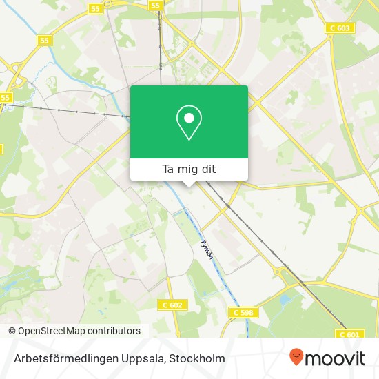 Arbetsförmedlingen Uppsala karta