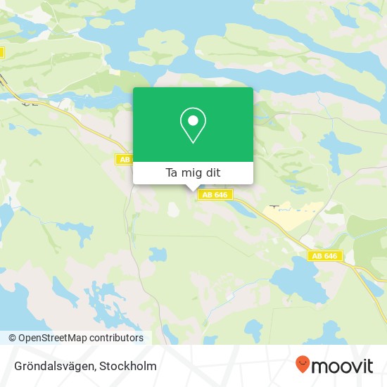 Gröndalsvägen karta