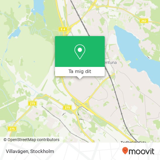 Villavägen karta