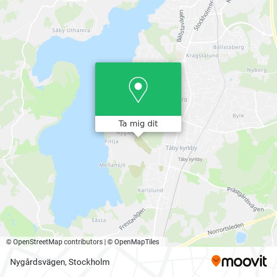 Nygårdsvägen karta
