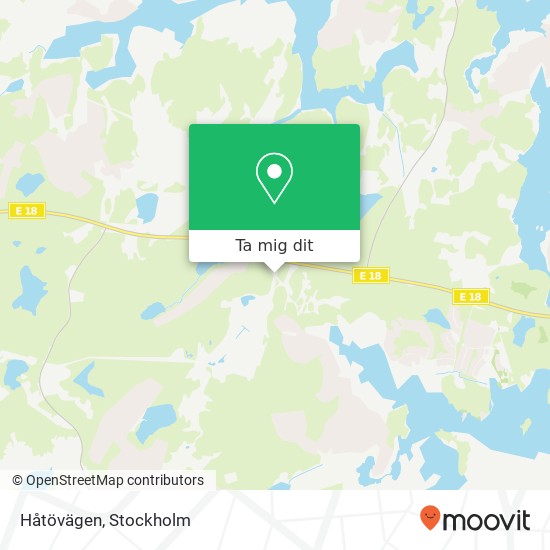 Håtövägen karta