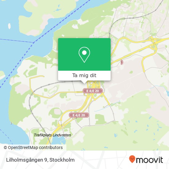 Lilholmsgången 9 karta