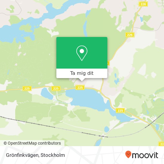 Grönfinkvägen karta
