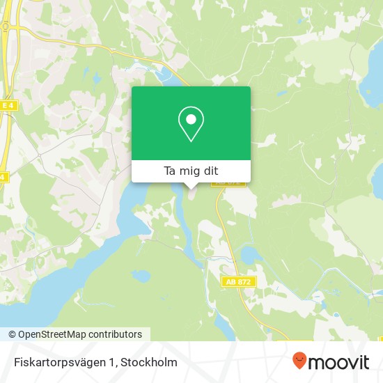 Fiskartorpsvägen 1 karta