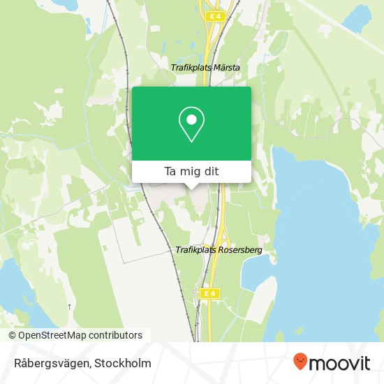 Råbergsvägen karta