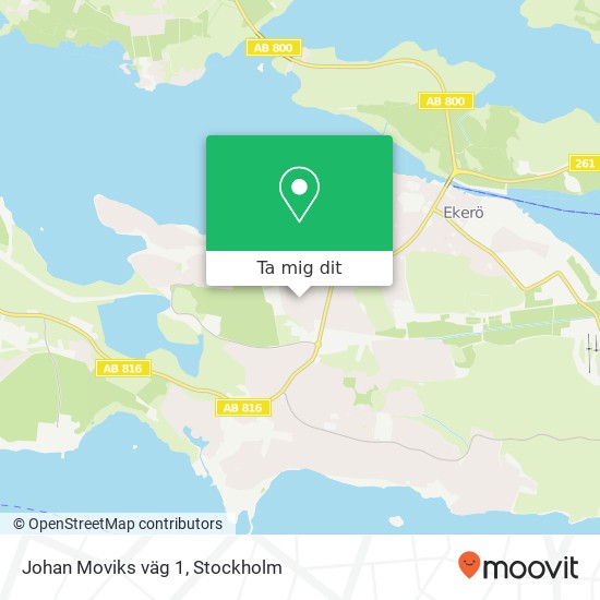 Johan Moviks väg 1 karta