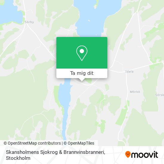 Skansholmens Sjokrog & Brannvinsbranneri karta