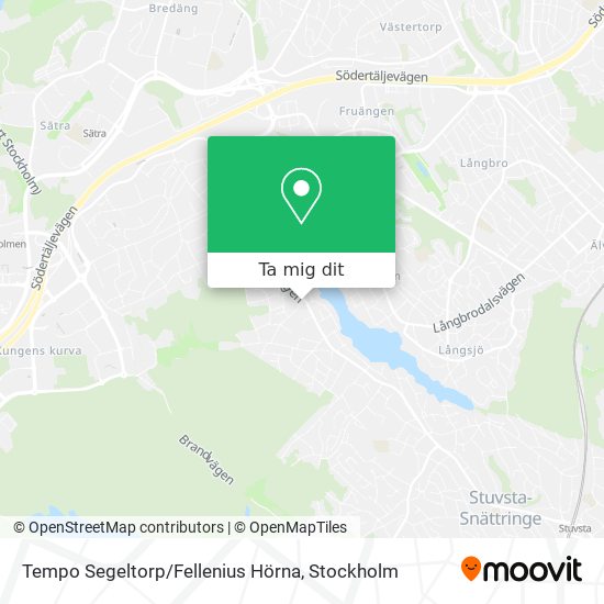 Tempo Segeltorp / Fellenius Hörna karta
