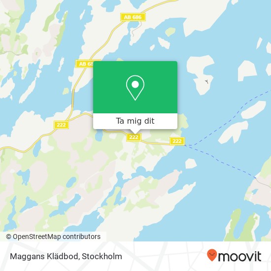 Maggans Klädbod, Skolvägen 7 SE-139 70 Värmdö karta