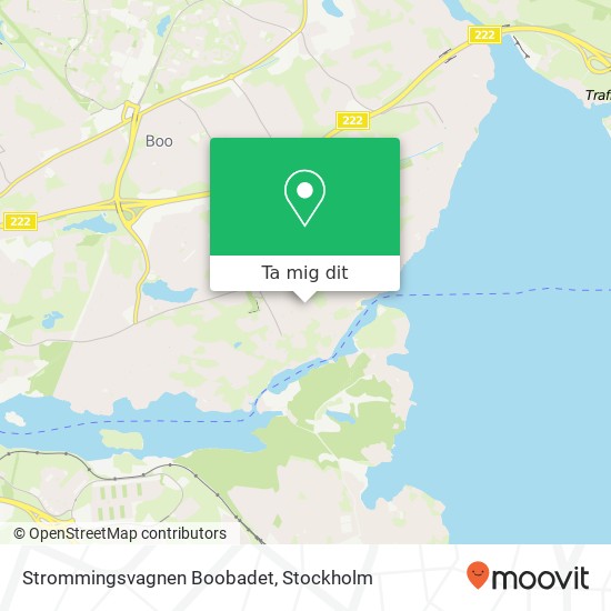 Strommingsvagnen Boobadet, Hermelinsvägen SE-132 46 Saltsjö-Boo karta