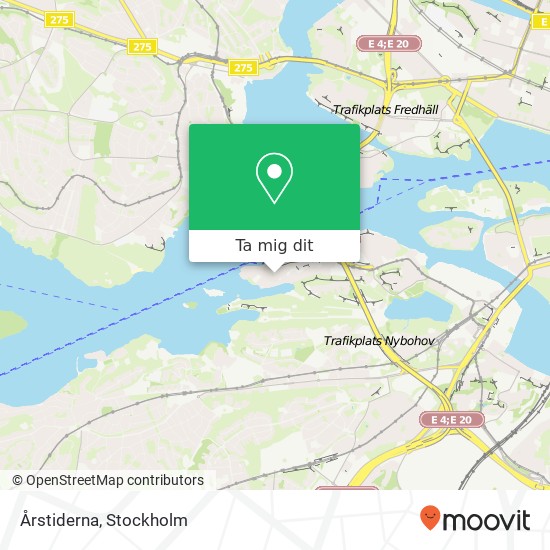 Årstiderna, Ekensbergsvägen SE-117 69 Stockholm karta