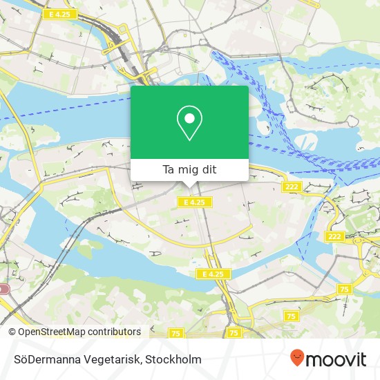 SöDermanna Vegetarisk, Medborgarplatsen 3 SE-118 26 Stockholm karta