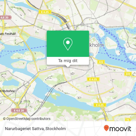 Narurbageriet Sattva, Krukmakargatan 27 SE-118 51 Stockholm karta