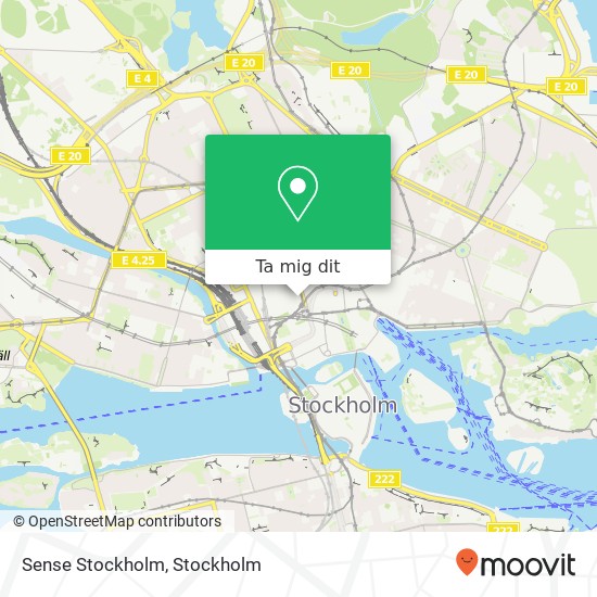 Sense Stockholm karta