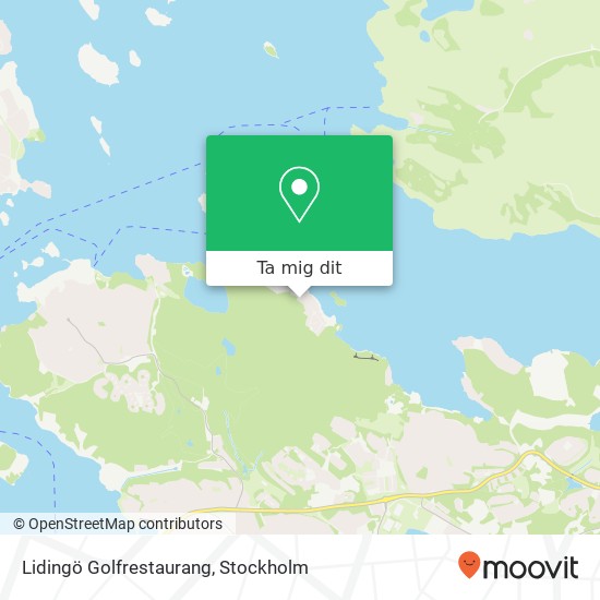 Lidingö Golfrestaurang, Trolldalsvägen SE-181 29 Lidingö karta