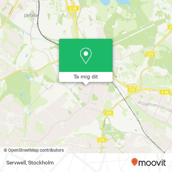 Servwell, Ripvägen 20 SE-175 64 Järfälla karta