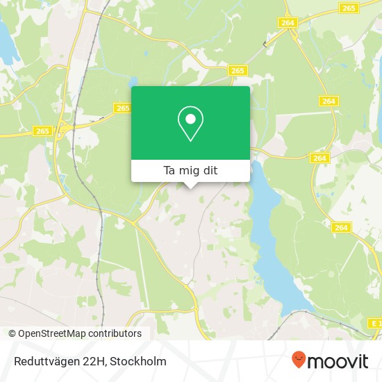 Reduttvägen 22H karta