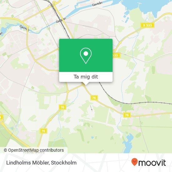 Lindholms Möbler, Kryddstigen 1 SE-802 92 Gävle karta