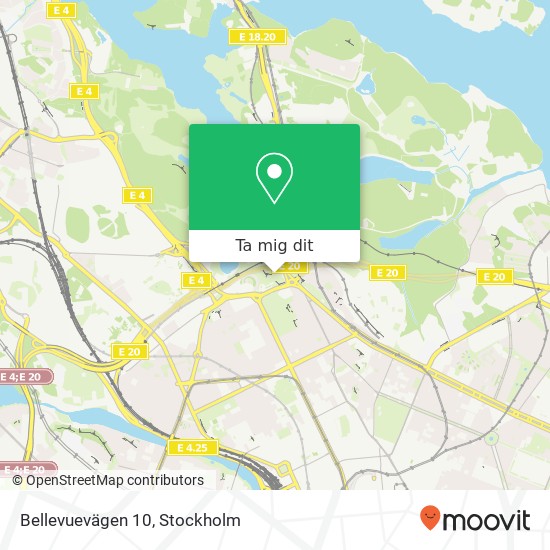 Bellevuevägen 10 karta
