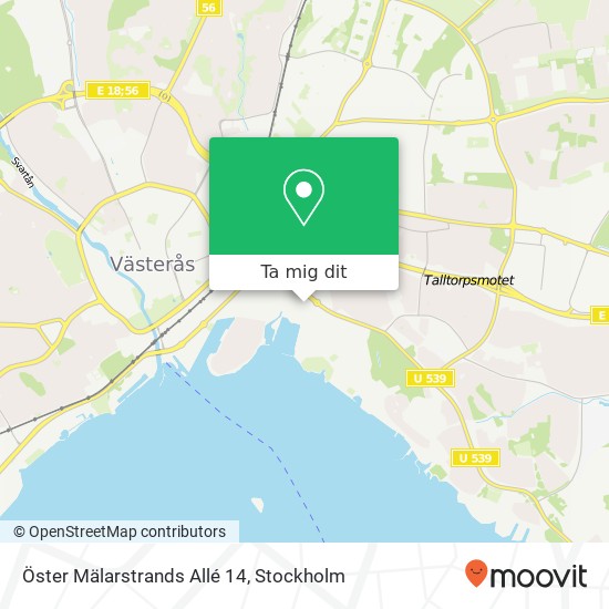 Öster Mälarstrands Allé 14 karta