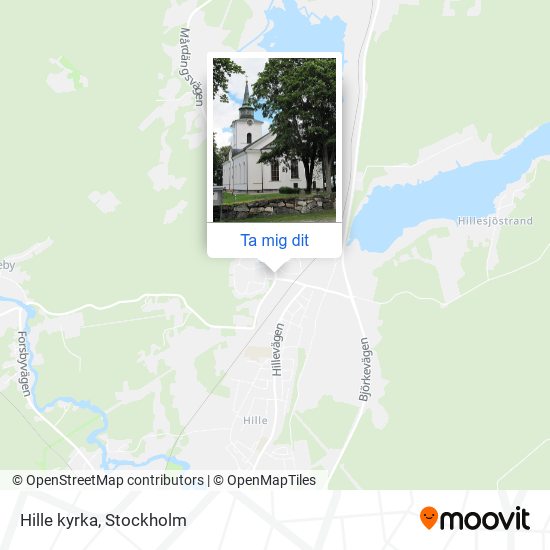 Hille kyrka karta