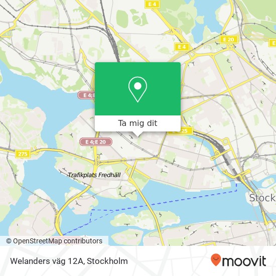 Welanders väg 12A karta