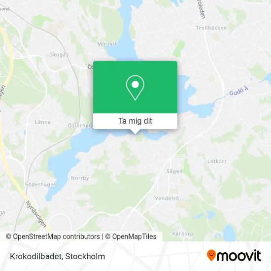 Krokodilbadet karta
