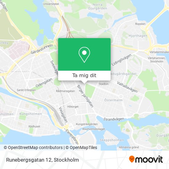 Runebergsgatan 12 karta