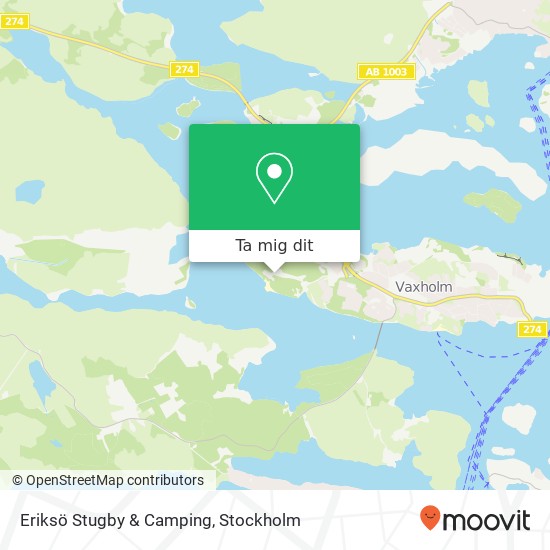 Eriksö Stugby & Camping karta