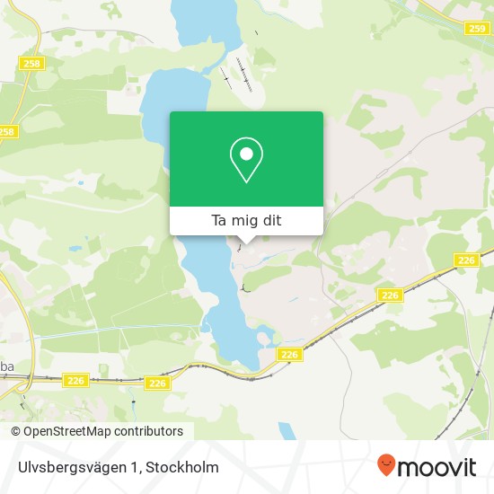 Ulvsbergsvägen 1 karta