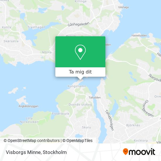 Visborgs Minne karta