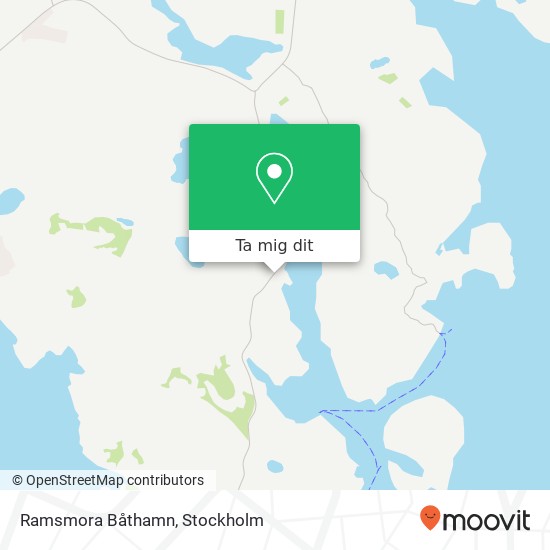 Ramsmora Båthamn karta