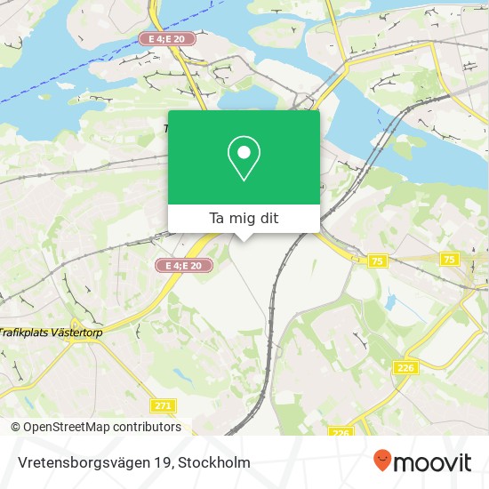 Vretensborgsvägen 19 karta
