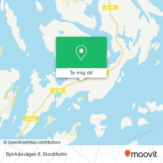 Björkåsvägen 8 karta