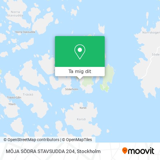 MÖJA SÖDRA STAVSUDDA 204 karta