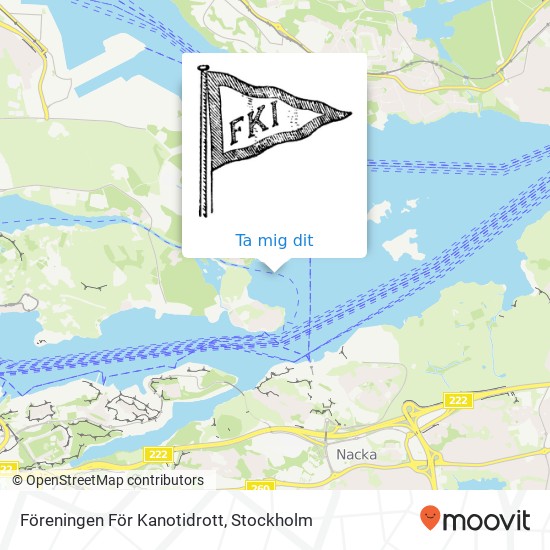 Föreningen För Kanotidrott karta