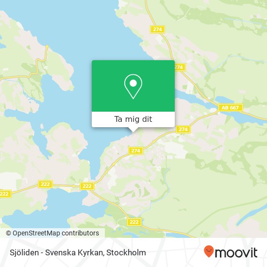 Sjöliden - Svenska Kyrkan karta