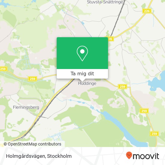 Holmgårdsvägen karta