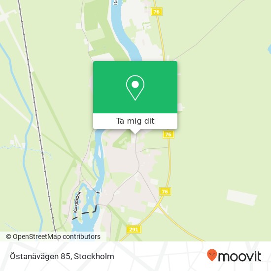 Östanåvägen 85 karta