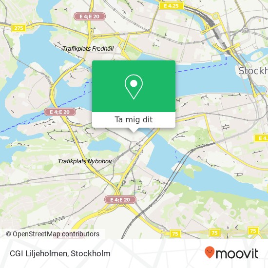 CGI Liljeholmen karta