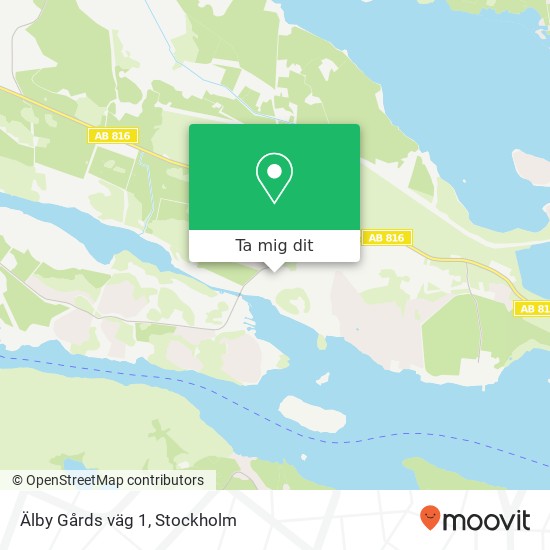 Älby Gårds väg 1 karta