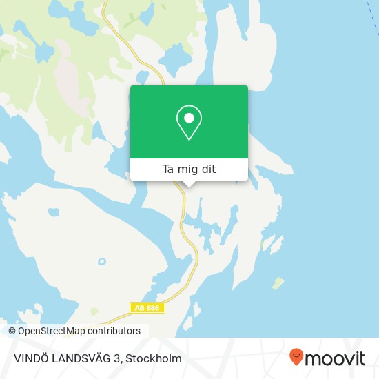 VINDÖ LANDSVÄG 3 karta