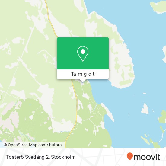 Tosterö Svedäng 2 karta