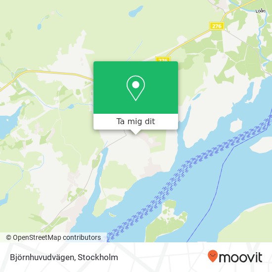 Björnhuvudvägen karta